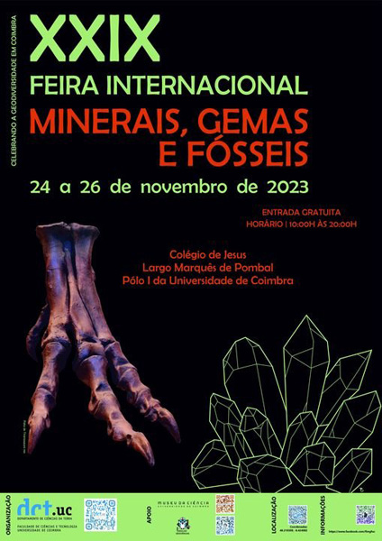 XXIX Feira Interancional de Minerais, Gemas e Fosseis. Coimbra