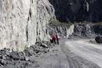 Grupo Mineralógico de Alicante.Explotación de Ofitas Los Serranos. Hondón de los Frailes. Alicante   