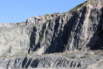 Grupo Mineralógico de Alicante.  Explotación de Ofitas Los Serranos. Hondón de los Frailes. Alicante  