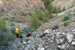 Grupo Mineralógico de Alicante. Explotación de ofitas en la Sierra de Oltra. Calpe.  Alicante   