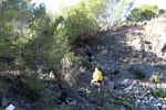 Grupo Mineralógico de Alicante. Explotación de ofitas en la Sierra de Oltra. Calpe.  Alicante   