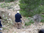 Grupo Mineralógico de Alicante. Calcita. Antiguas explotaciones de yesos del Mesiniense en Benejuzar. Alicante  