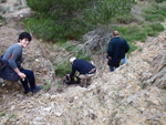 Grupo Mineralógico de Alicante.   Antiguas explotaciones de yesos del Mesiniense en Benejuzar. Alicante  