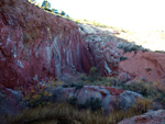 Grupo Mineralógico de Alicante. Explotaciones de arcilla. Inmediaciones Bancal Fondó, Barranc Font del lobo.Tibi , Alicante