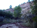 Grupo Mineralógico de Alicante. Explotaciones de arcilla. Inmediaciones Bancal Fondó, Barranc Font del lobo.Tibi , Alicante