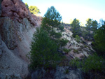 Grupo Mineralógico de Alicante. Explotaciones de arcilla. Inmediaciones Bancal Fondó, Barranc Font del lobo.Tibi , Alicante