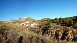 Grupo Mineralógico de Alicante. Explotaciones de arcilla. Inmediaciones Bancal Fondó, Barranc Font del lobo.Tibi , Alicante