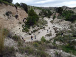 Grupo Mineralógico de Alicante. Afloramiento de Marcasitasa en el Alcavo. Agost. Alicante  