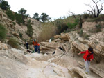 Grupo Mineralógico de Alicante. Afloramiento de Marcasitasa en el Alcavo. Agost. Alicante  