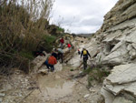 Grupo Mineralógico de Alicante. Afloramiento de Marcasitasa en el Alcavo. Agost. Alicante  