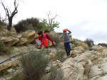 Grupo Mineralógico de Alicante. Afloramiento de Marcasitasa en el Alcavo. Agost. Alicante    