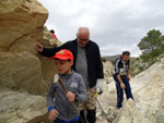 Grupo Mineralógico de Alicante. Afloramiento de Marcasitasa en el Alcavo. Agost. Alicante  