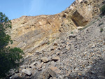 Grupo Mineralógico de Alicante. Antigua explotación de áridos. Serreta Negra. Moralet. Alicante  