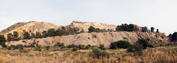 Grupo Mineralógico de Alicante. Antigua explotación de áridos. Serreta Negra. Moralet. Alicante  