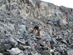 Grupo Mineralógico de Alicante. Cantera los Serranos. Sierra de Albatera. Hondon de los Frailes. Alicante 