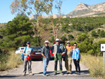 Grupo Mineralógico de Alicante. Alrededores del Rincón Bello en Agost. Alicante   