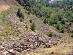 Grupo Mineralógico de Alicante. Cabezo de San Juan. minas Rómulo y Pajaritos.
 La Unión. Murcia   