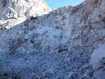 Grupo Mineralógico de Alicante. Explotación de yeso Las Viudas I. La Alcoraia. Alicante  