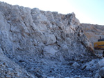 Grupo Mineralógico de Alicante. Explotación de yeso Las Viudas I. La Alcoraia. Alicante  