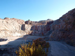 Grupo Mineralógico de Alicante. Explotación de yeso Las Viudas I. La Alcoraia. Alicante  