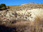 Grupo Mineralógico de Alicante. Terrers dels Pobres, Lomas de la Beata.  Agost. Alicante   