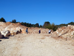 Grupo Mineralógico de Alicante. Gravera del Barquero. Enguera. Valencia   