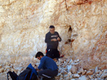 Grupo Mineralógico de Alicante.  Gravera del Barquero. Enguera. Valencia    