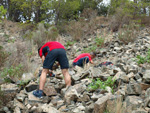 Grupo Mineralógico de Alicante. Explotacion de Ofitas. Sierra de Olta. Calpe.. Alicante