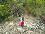 Grupo Mineralógico de Alicante. Explotacion de Ofitas. Sierra de Olta. Calpe.. Alicante