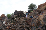 Grupo Mineralógico de Alicante.Corta Gloria y San Valentín. Sierra Minera de Cartagena la Union