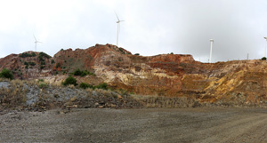 Grupo Mineralógico de Alicante.Corta Gloria y San Valentín. Sierra Minera de Cartagena la Union