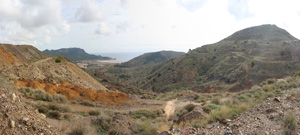 Grupo Mineralógico de Alicante.Corta Gloria y San Valentín. Sierra Minera de Cartagena la Union