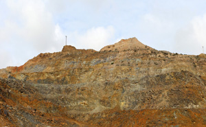 Grupo Mineralógico de Alicante.Corta Gloria y San Valentín. Sierra Minera de Cartagena la Union