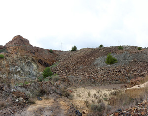 Grupo Mineralógico de Alicante.Corta Gloria y San Valentín. Sierra Minera de Cartagena la Union