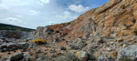 Grupo Mineralógico de Alicante.   Afloramiento de Aragonito. Casas de Ves. Albacete  