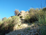 Grupo Mineralógico de Alicante. Afloramiento de Celestina. Barranco del Mulo. Ulea. Murcia