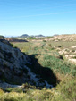 Grupo Mineralógico de Alicante.  Afloramiento de Celestina. Barranco del Mulo. Ulea. Murcia 