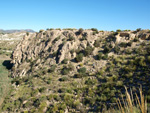 Grupo Mineralógico de Alicante. Afloramiento de Celestina. Barranco del Mulo. Ulea. Murcia 