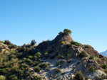 Grupo Mineralógico de Alicante.  Afloramiento de Celestina. Barranco del Mulo. Ulea. Murcia  