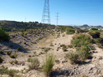 Grupo Mineralógico de Alicante.    Afloramiento de Celestina. Barranco del Mulo. Ulea. Murcia  