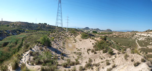 Grupo Mineralógico de Alicante. Afloramiento de Celestina. Barranco del Mulo. Ulea. Murcia