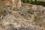 Grupo Mineralógico de Alicante.  Exolotaciones de áridos y yeso. Cabezo del Polavar. Villena. Alicante 