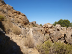 Grupo Mineralógico de Alicante.  Exolotaciones de áridos y yeso. Cabezo del Polavar. Villena. Alicante 