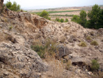 Grupo Mineralógico de Alicante. Exolotaciones de áridos y yeso. Cabezo del Polavar. Villena. Alicante