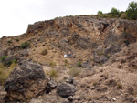 Grupo Mineralógico de Alicante.  Exolotaciones de áridos y yeso. Cabezo del Polavar. Villena. Alicante 