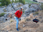 Grupo Mineralógico de Alicante. Exolotaciones de áridos y yeso. Cabezo del Polavar. Villena. Alicante