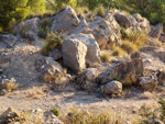 Grupo Mineralógico de Alicante. Exolotaciones de áridos y yeso. Cabezo del Polavar. Villena. Alicante