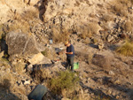 Grupo Mineralógico de Alicante. Exolotaciones de áridos y yeso. Cabezo del Polavar. Villena. Alicante