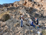 Grupo Mineralógico de Alicante.  Exolotaciones de áridos y yeso. Cabezo del Polavar. Villena. Alicante 