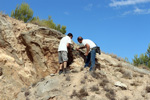 Grupo Mineralógico de Alicante. Exolotaciones de áridos y yeso. Cabezo del Polavar. Villena. Alicante